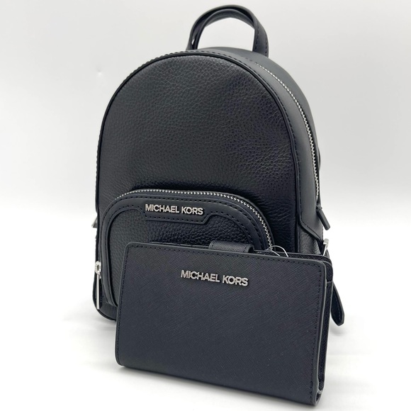 Michael Kors Jaycee Xsmall Convertible Zip Pocket Backpack & Bifold Wallet - Picture 2 of 8